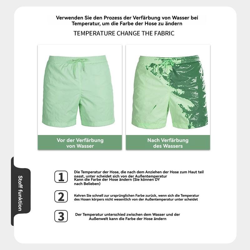 Herren  Bademode | Badeshorts Moorea Watereffect Mit Wasseraktivem Print Bademode Bademode